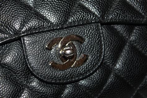 chanel caviar leather.